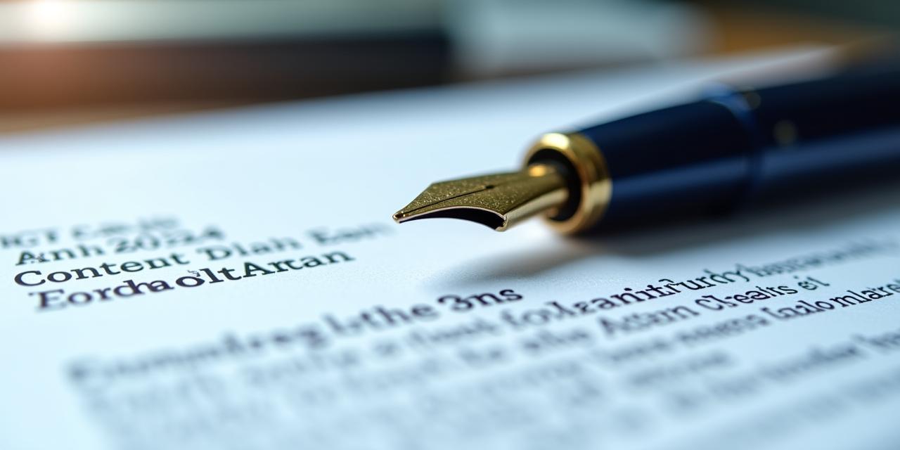Close up of a premium fountain pen resting on a modern JCT construction contract document